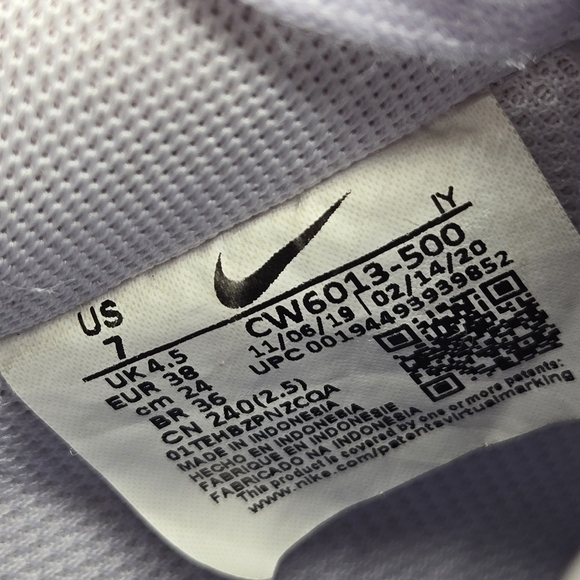 Nike Air Force 1 '07 Pherspective (CW6013-500) Violet Women's Shoes Size 7 - Picture 8 of 8